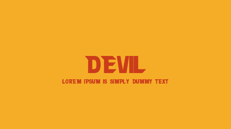 DEVIL Font