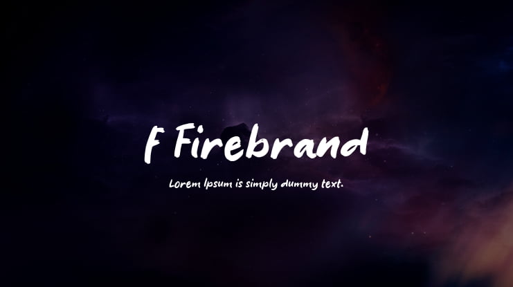 f Firebrand Font
