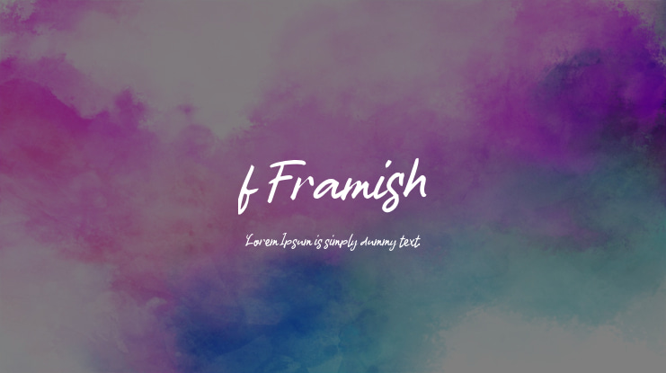f Framish Font