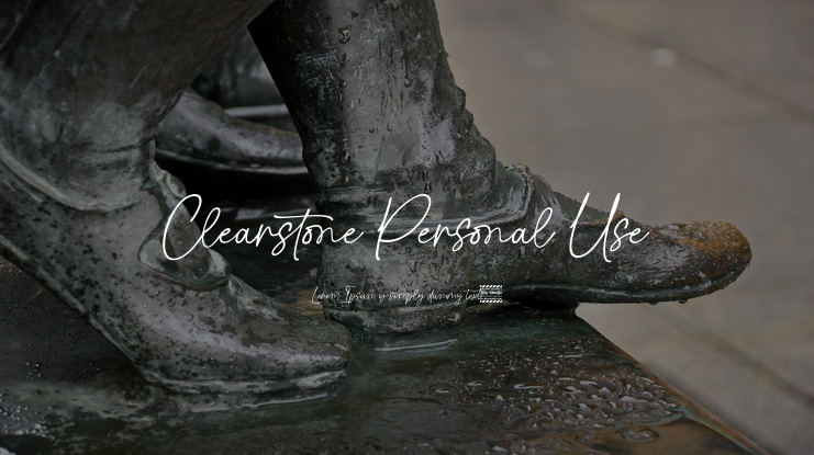 Clearstone Personal Use Font