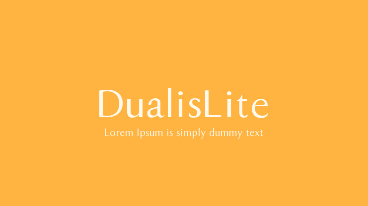 DualisLite Font