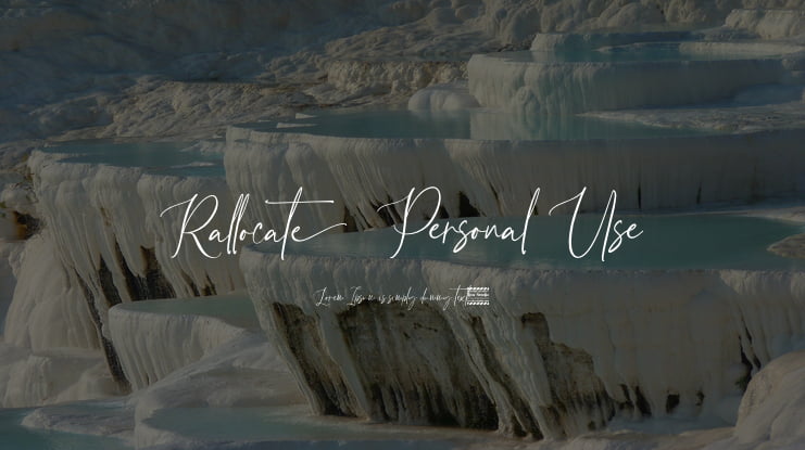 Rallocate Personal Use Font