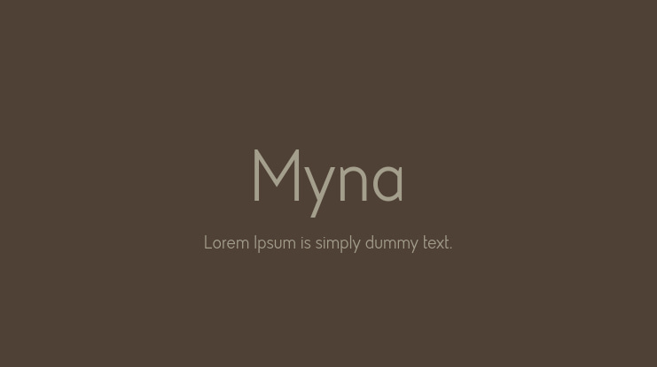 Myna Font Family