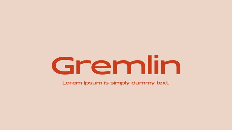 Gremlin Font