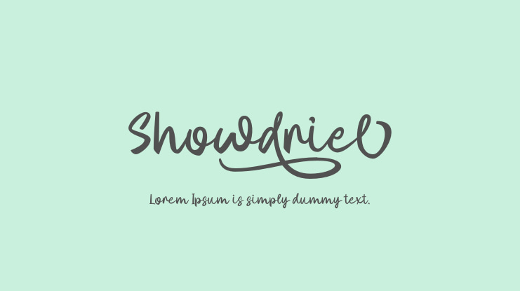 Showdriel Font