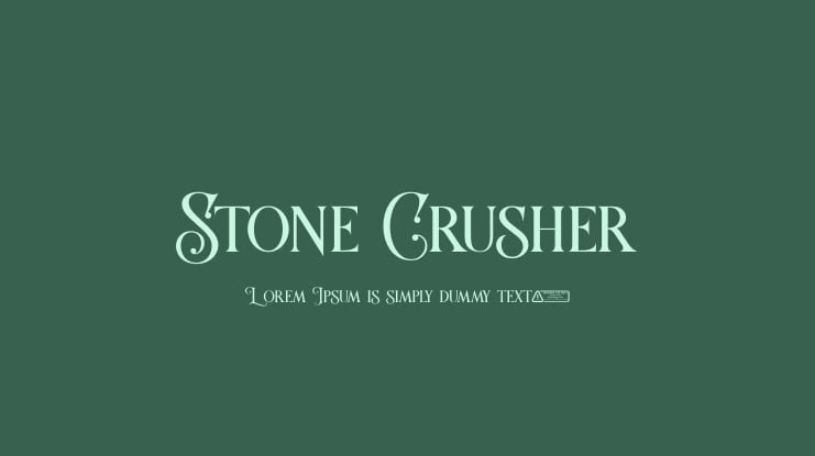 Stone Crusher Font