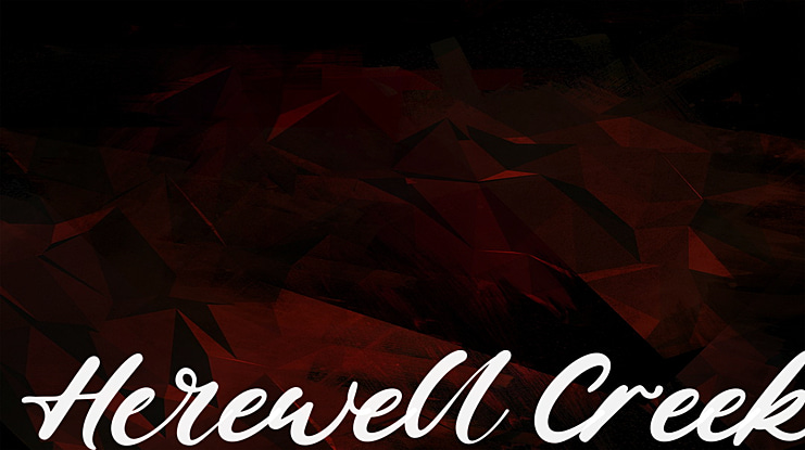 Herewell Creek Font