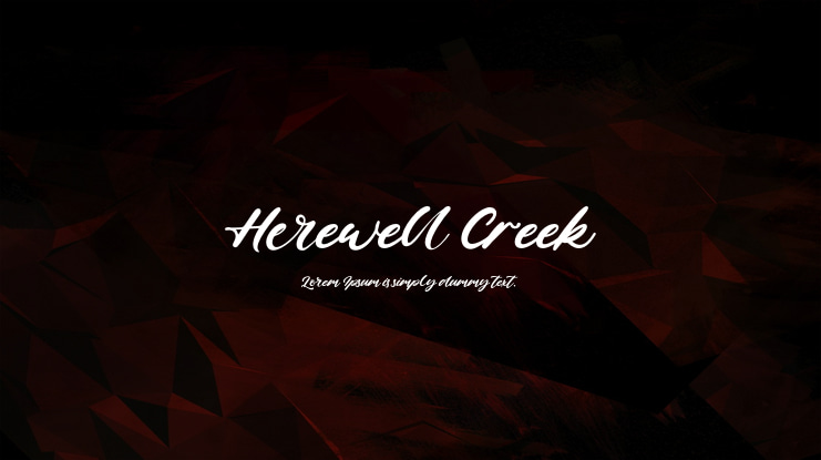 Herewell Creek Font