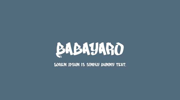 Babayaro Font