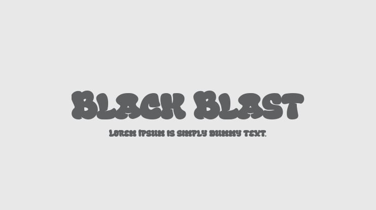 Black Blast Font