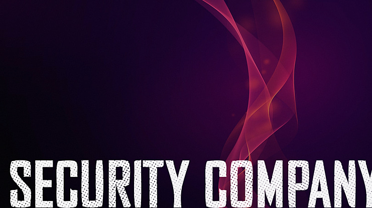 Security Company Font
