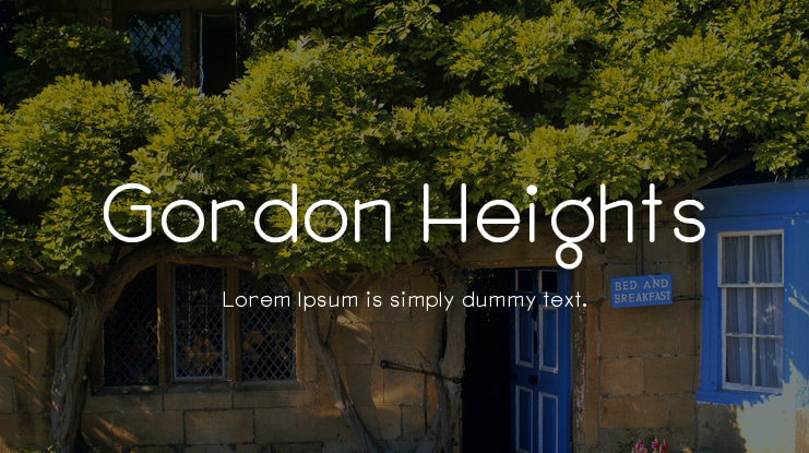 Gordon Heights Font