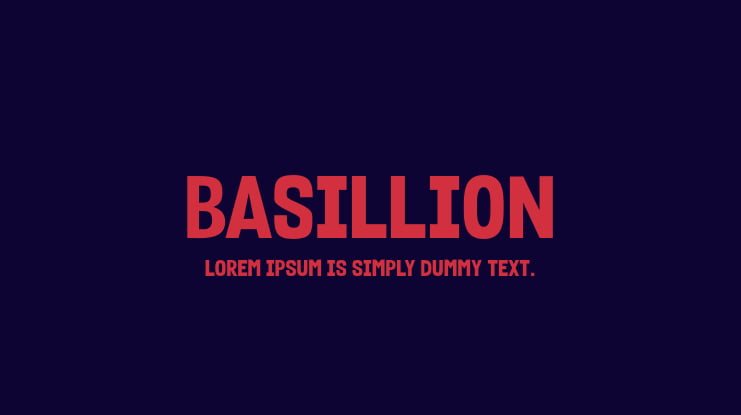 Basillion Font