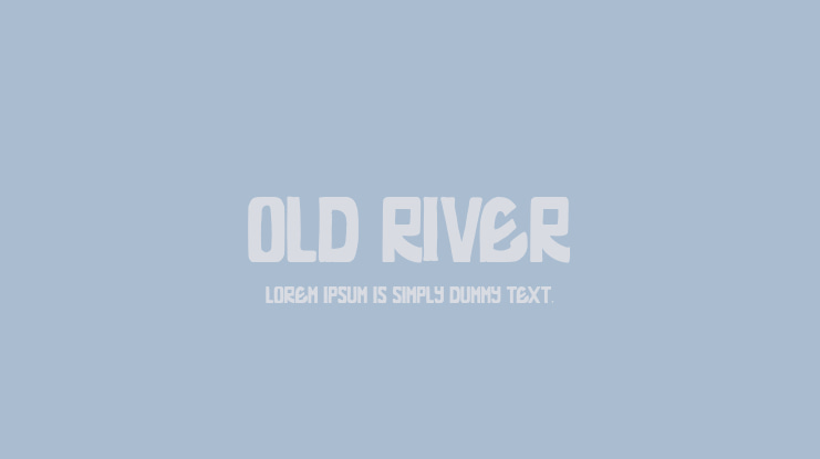 Old River Font