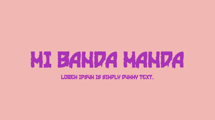 Mi Banda Manda Font