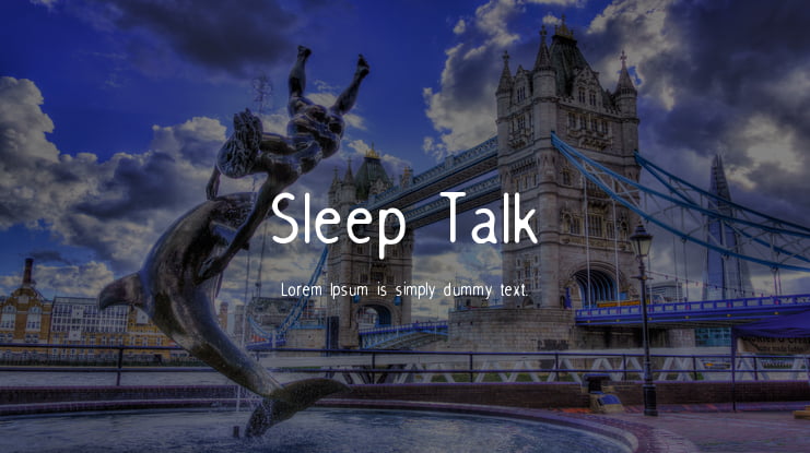 Sleep Talk Font