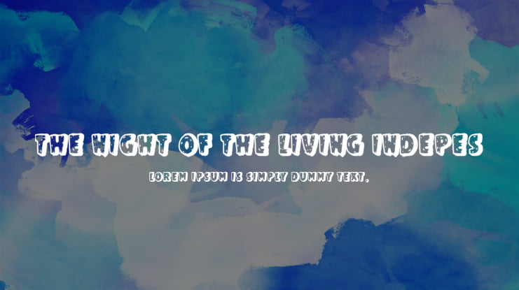 The Night of The Living Indepes Font