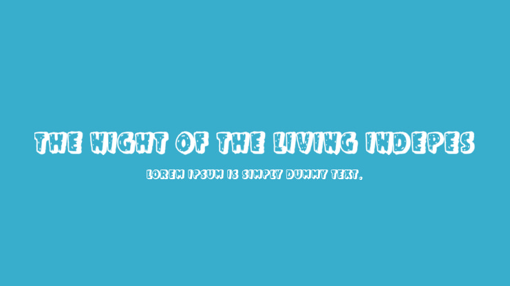 The Night of The Living Indepes Font