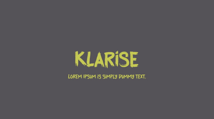 Klarise Font