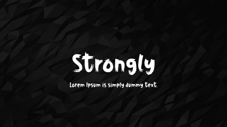 Strongly Font