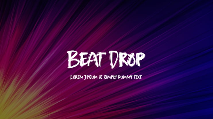 Beat Drop Font