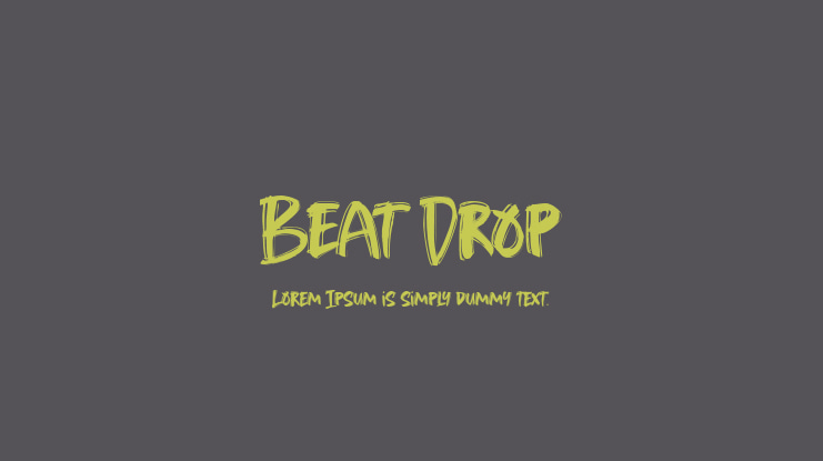 Beat Drop Font