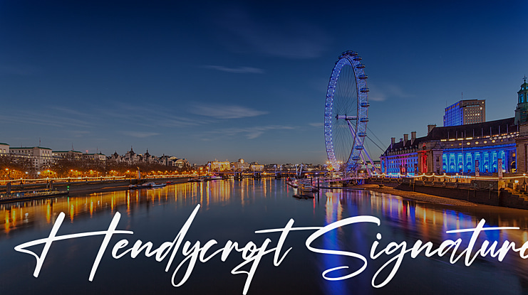 Hendycroft Signature Font Family