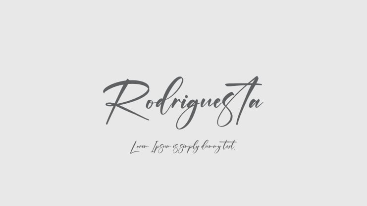 Rodriguesta Font Family