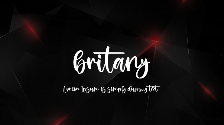 britany Font Family