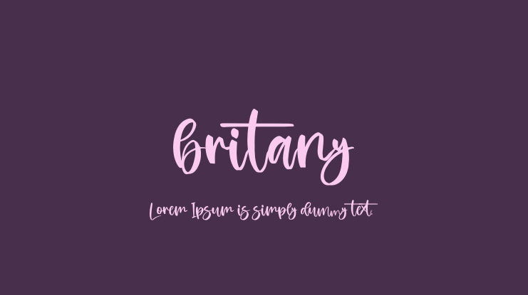 britany Font Family