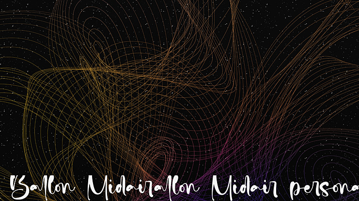 Ballon Midair personal use Font