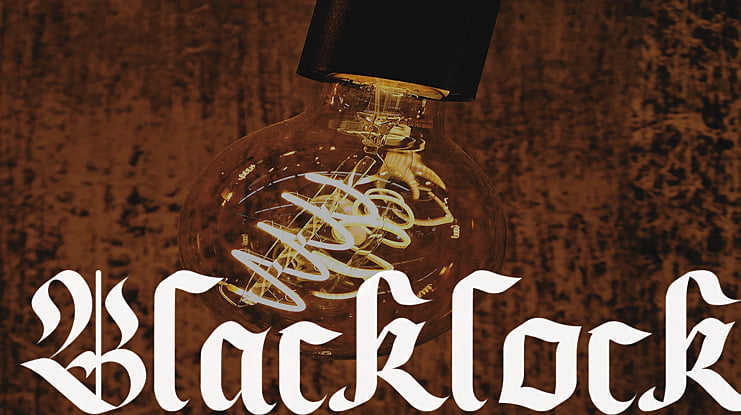 Blacklock Font
