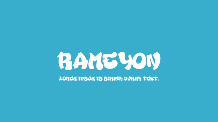 Rameyon Font