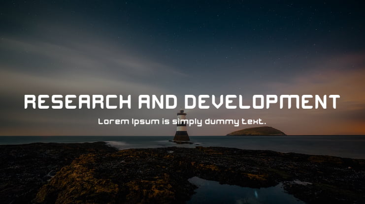 RESEARCH AND DEVELOPMENT Font
