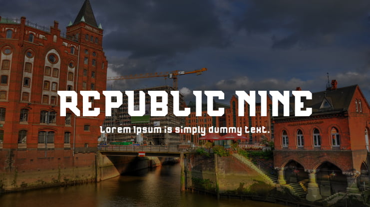 REPUBLIC NINE Font