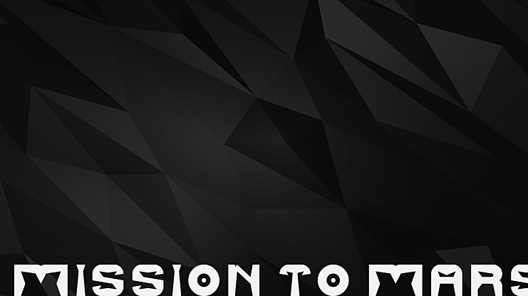 MISSION TO MARS Font