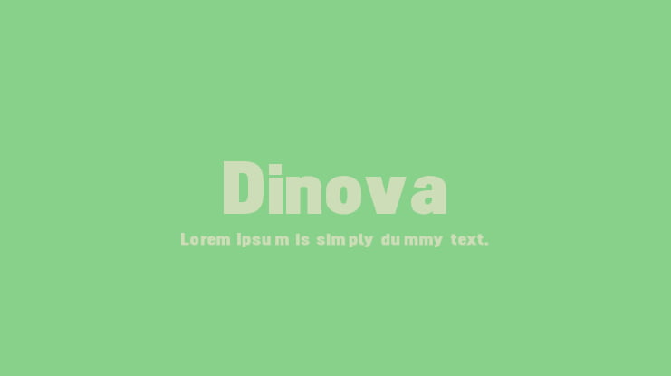Dinova Font