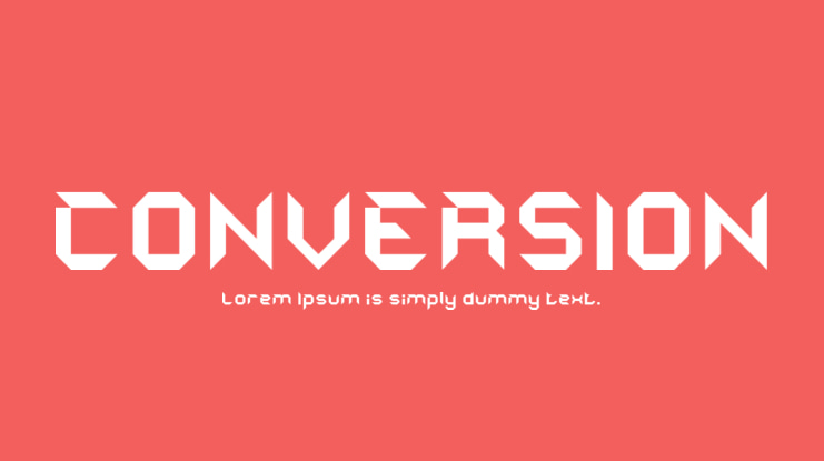 CONVERSION Font