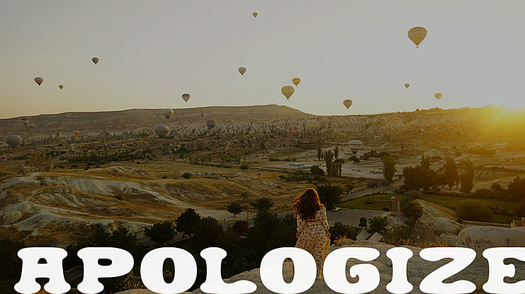 APOLOGIZE Font
