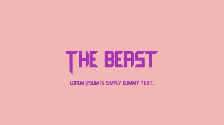 The Beast Font