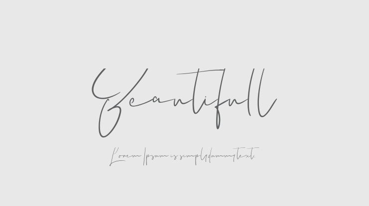 Beautifull Font Family