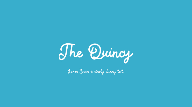The Quincy Font