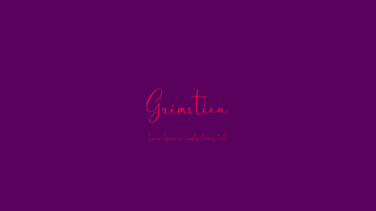 Grimstica Font