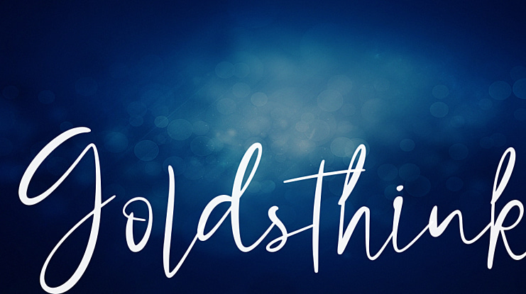 Goldsthink Font