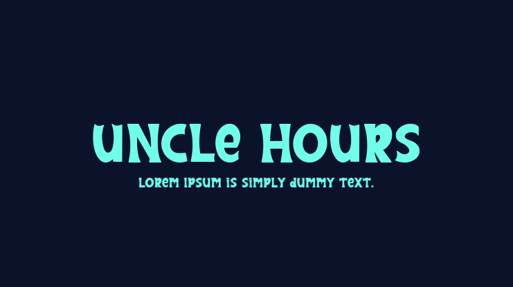 Uncle Hours Font