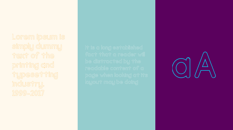 Ameston Outline Font Family