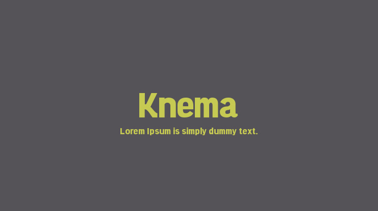 Knema Font