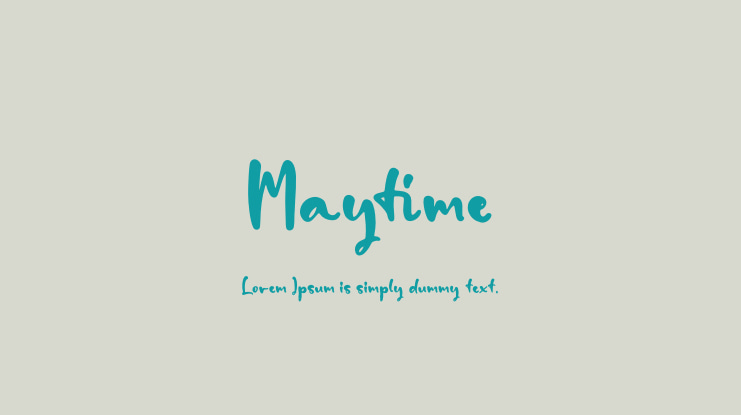 Maytime Font
