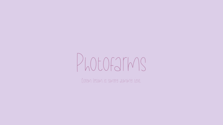 Photofarms Font