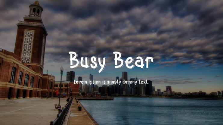 Busy Bear Font